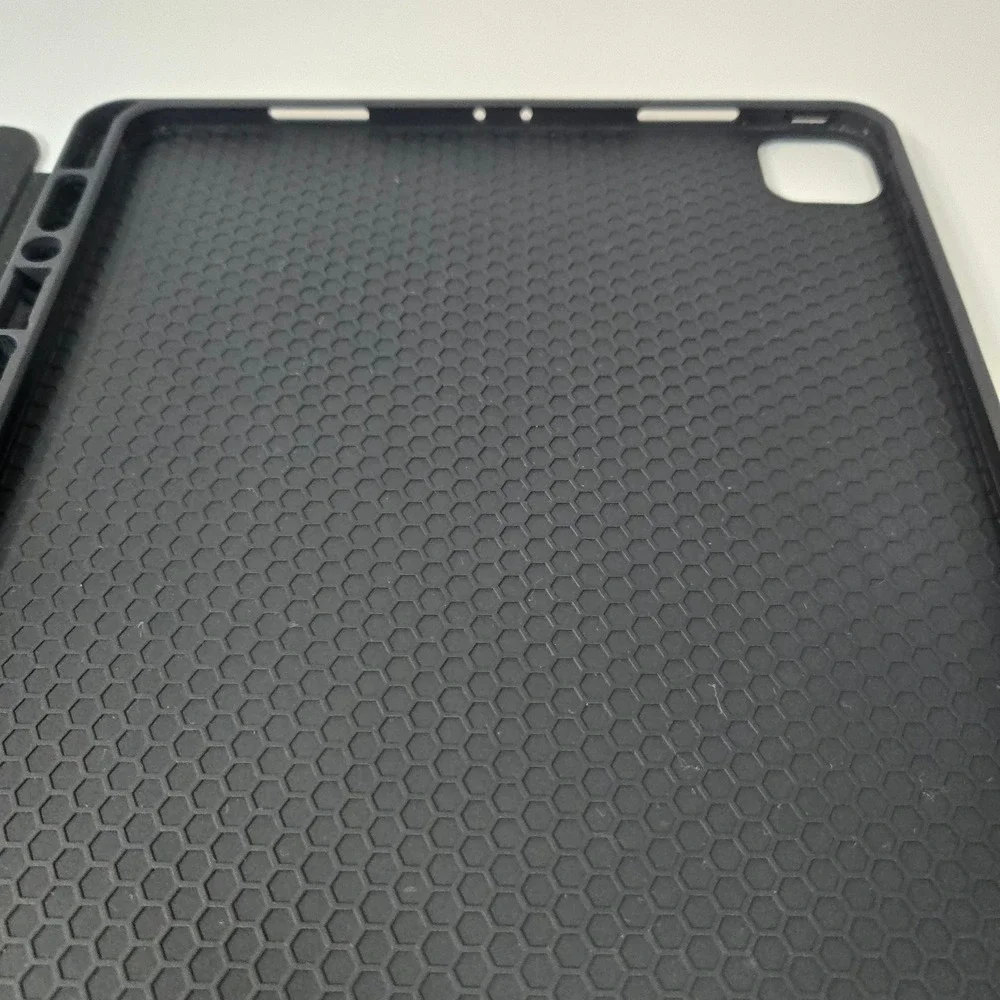 Spigen Velo iPad Case Black Vegan Faux Leather Folio Cover with Pencil Holder